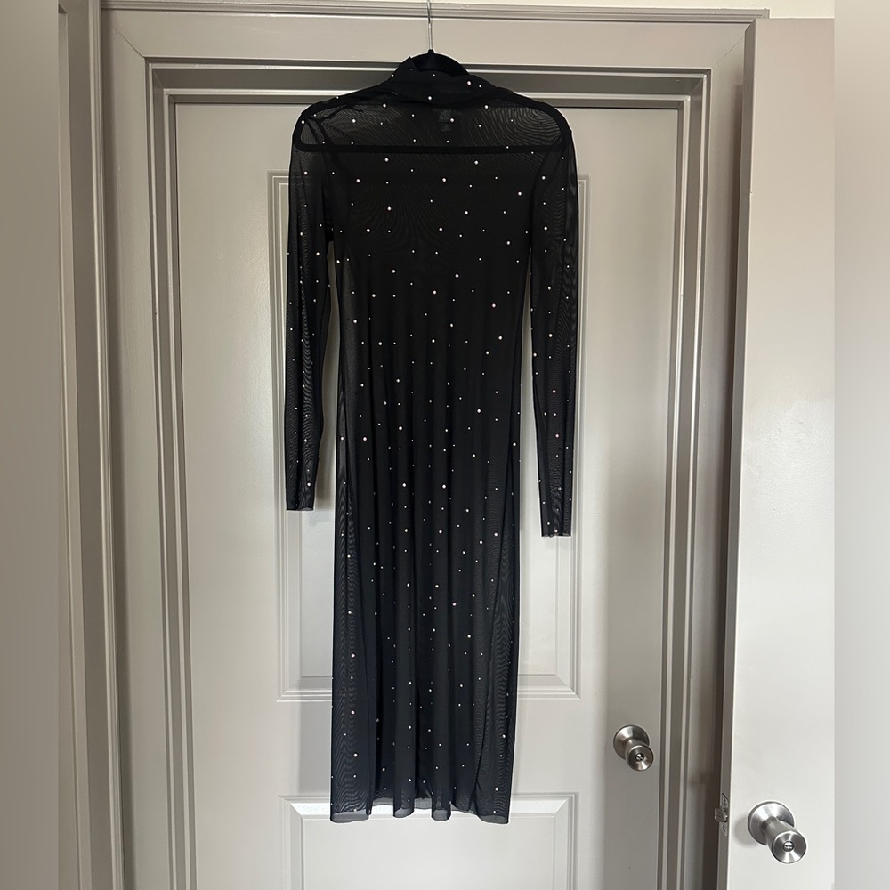 Wild Fable Black Long Sleeve Bodycon Dress